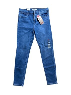 Levi's 720 High Rise Super Skinny Women's Medium Blue Jeans 30W28L Short